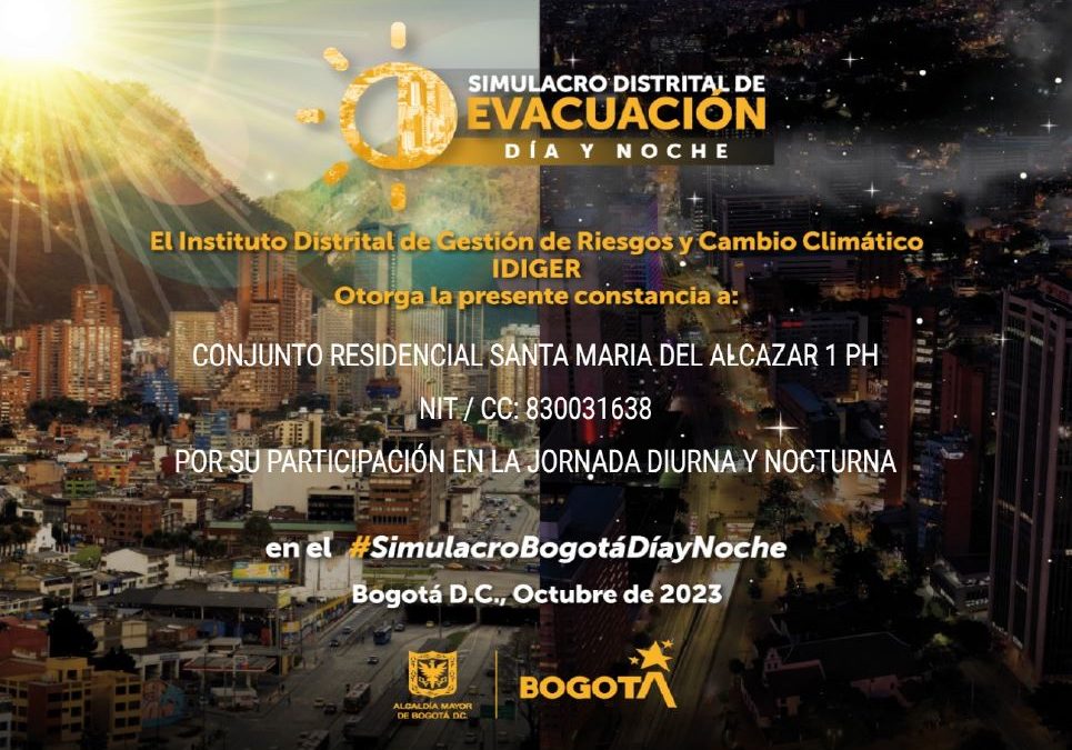 SIMULACRO EVACUACIÓN AÑO 2023