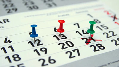 CAlendario para reserva del salon